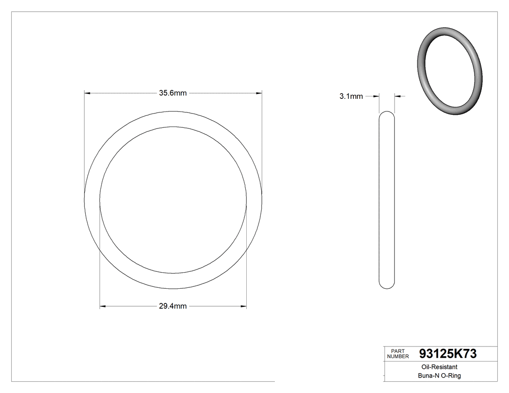 Technical drawing - 93125K73